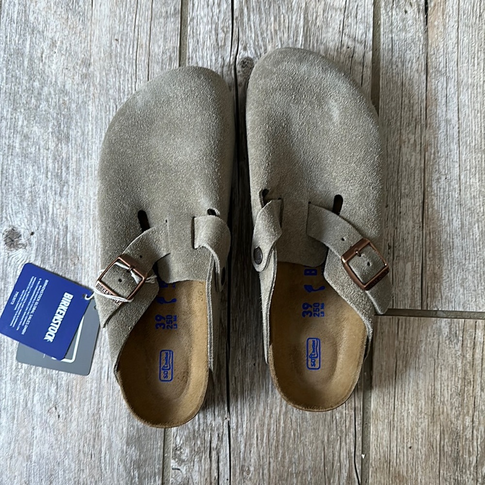 Birkenstock Boston Clogs (Taupe) Size 8/8.5 or “39”